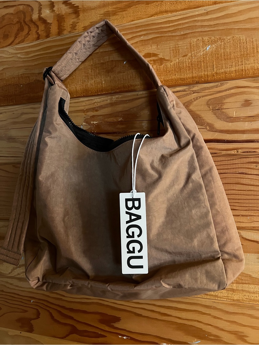BAGGU shoulder Bag in cocoa NWT - Picture 2 of 7